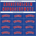 Custom Royal Red-White Performance T-Shirt