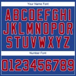 Custom Royal Red-White Performance T-Shirt