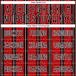 Custom Black Red-White Line Sublimation Soccer Uniform Jersey