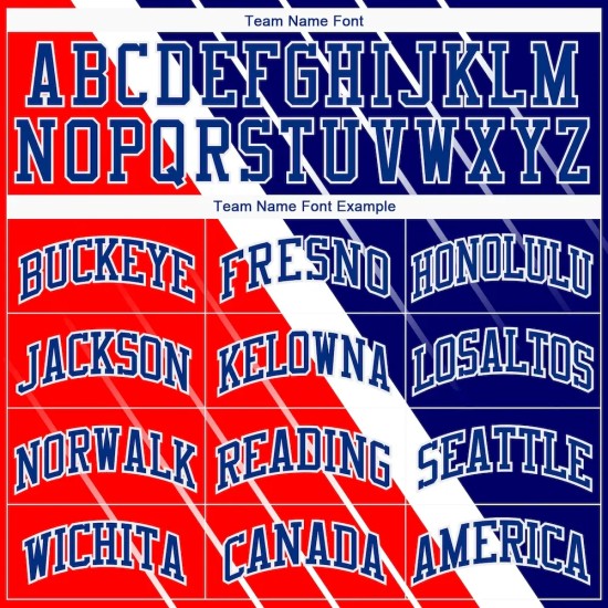 Custom Red Royal-White Round Neck Sublimation Basketball Suit Jersey