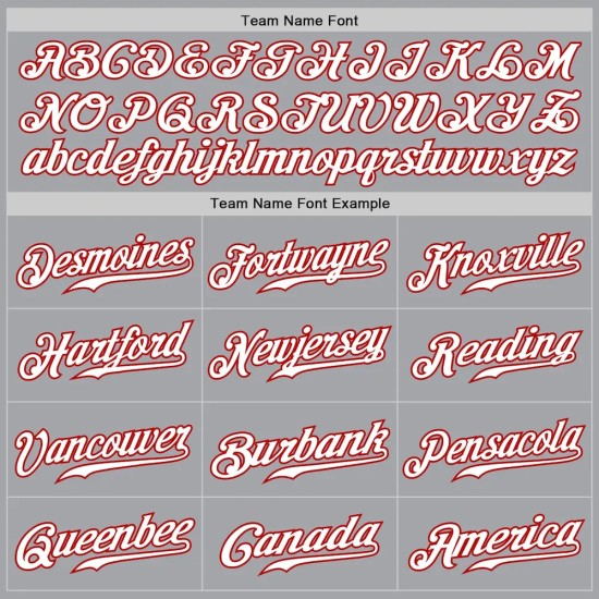 Custom Gray White Black-Red Authentic Fade Fashion Baseball Jersey