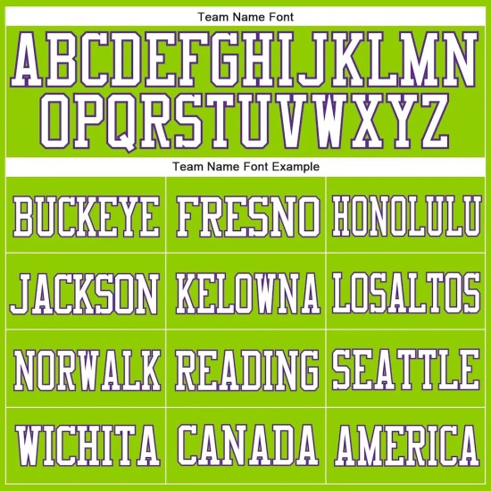 Custom Neon Green White-Purple Mesh Authentic Football Jersey