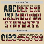 Custom Sand Vintage USA Flag-Black Authentic Baseball Jersey