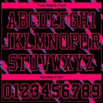 Custom Black Pink Lightning Shapes Round Neck Sublimation Basketball Suit Jersey Custom Black Pink Lightning Shapes Round Neck Sublimation Basketball Suit Jersey