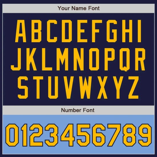 Custom Navy Gold-Light Blue Bomber Varsity Letterman Two Tone Zipper Jacket