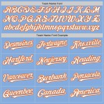 Custom Light Blue White-Orange Authentic Sleeveless Baseball Jersey Custom Light Blue White-Orange Authentic Sleeveless Baseball Jersey