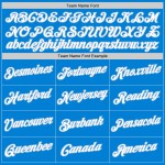 Custom Blue White-Light Blue Performance T-Shirt Custom Blue White-Light Blue Performance T-Shirt