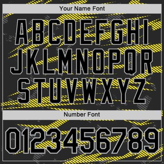 Custom Black Light Yellow-Light Gray 3D Esports Performance T-Shirt Custom Black Light Yellow-Light Gray 3D Esports Performance T-Shirt