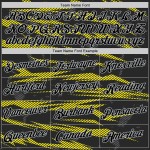 Custom Black Light Yellow-Light Gray 3D Esports Performance T-Shirt Custom Black Light Yellow-Light Gray 3D Esports Performance T-Shirt