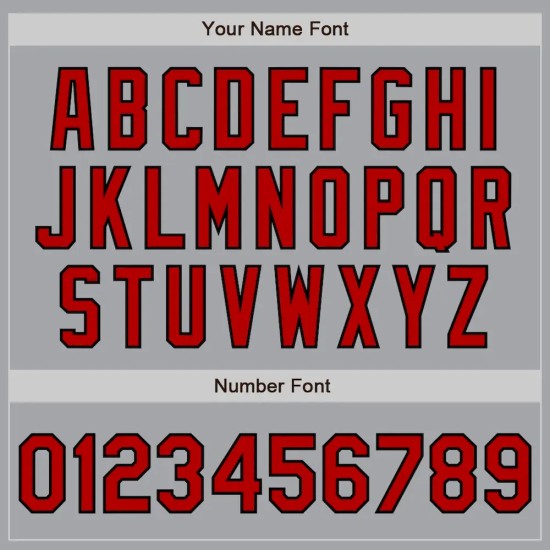 Custom Gray Red-Black Authentic Baseball Jersey