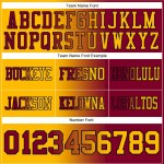 Custom Maroon Gold-Black Mesh Authentic Gradient Fashion Football Jersey Custom Maroon Gold-Black Mesh Authentic Gradient Fashion Football Jersey